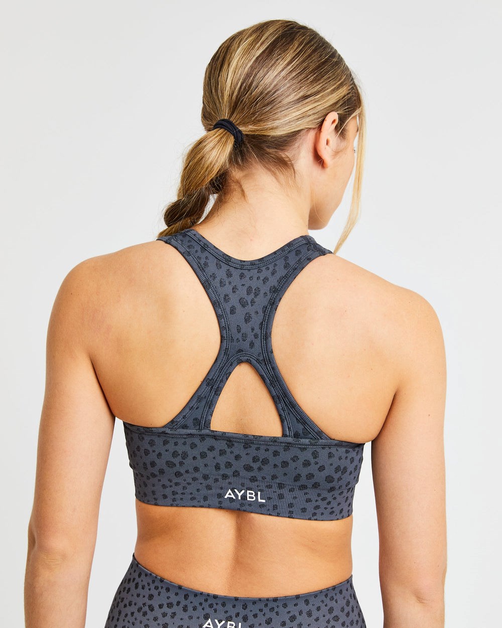 AYBL Evolve Speckle Seamless Sports Bra Charcoal | 18WNGUZSF