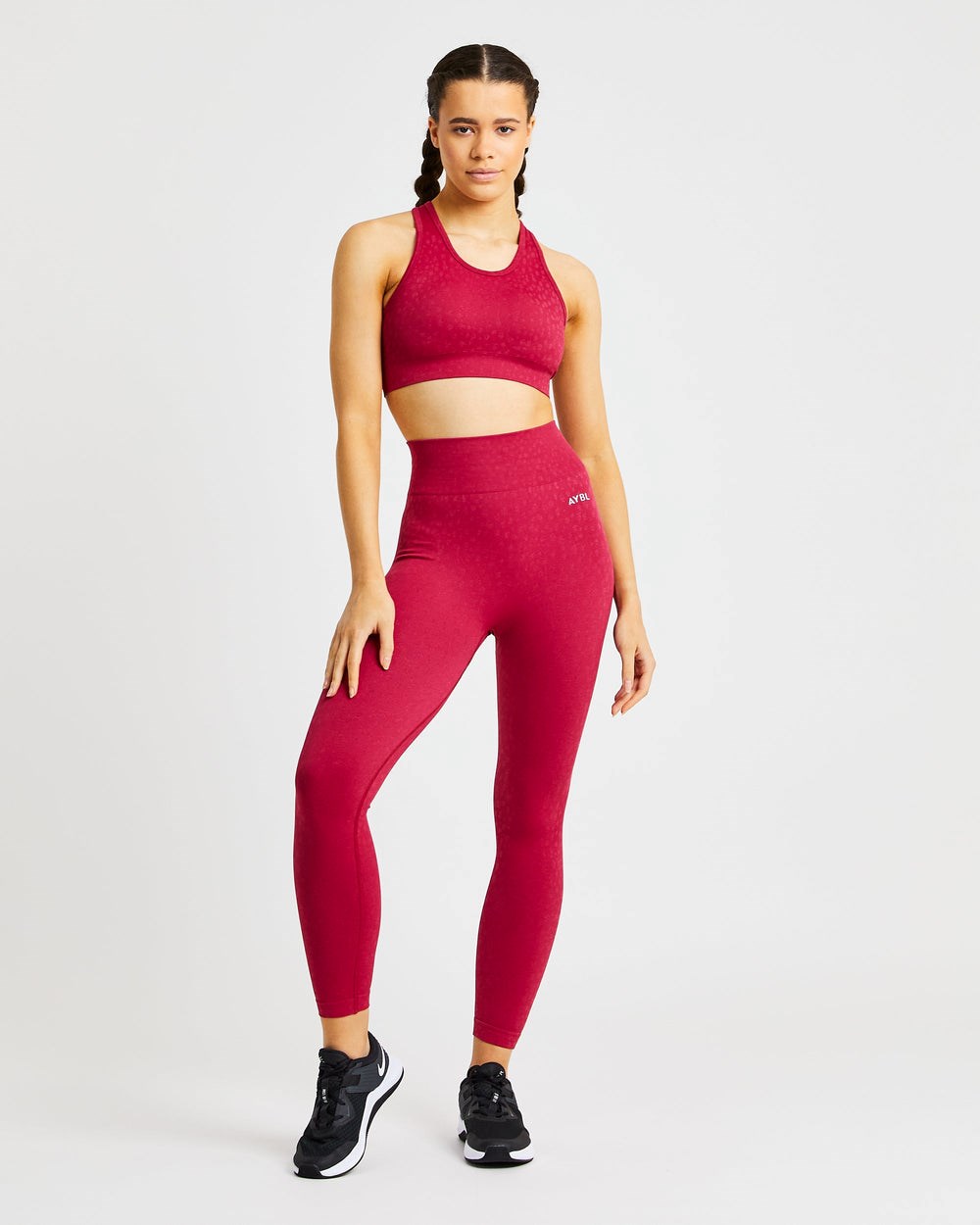 AYBL Evolve Speckle Seamless Sports Bra Raspberry | 48CXPJRQU