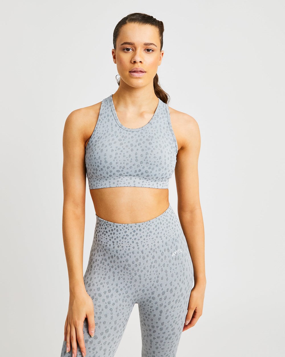 AYBL Evolve Speckle Seamless Sports Bra Svetlo Siva | 57VNXYKPR