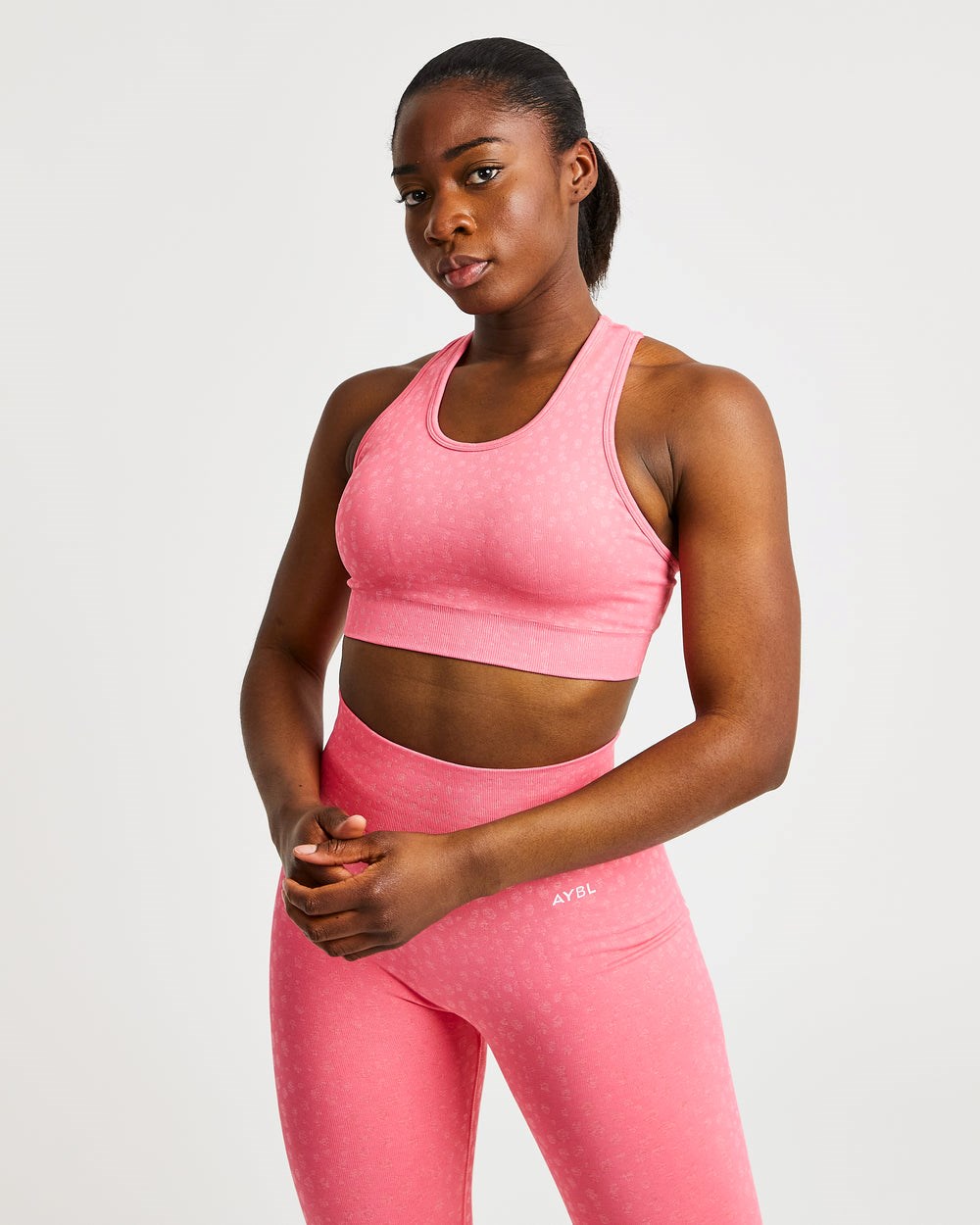 AYBL Evolve Speckle Seamless Sports Bra Koralove Ruzove | 71AUQSGMD