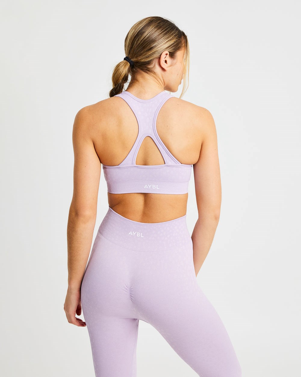 AYBL Evolve Speckle Seamless Sports Bra Lilac | 76WMGPTXB