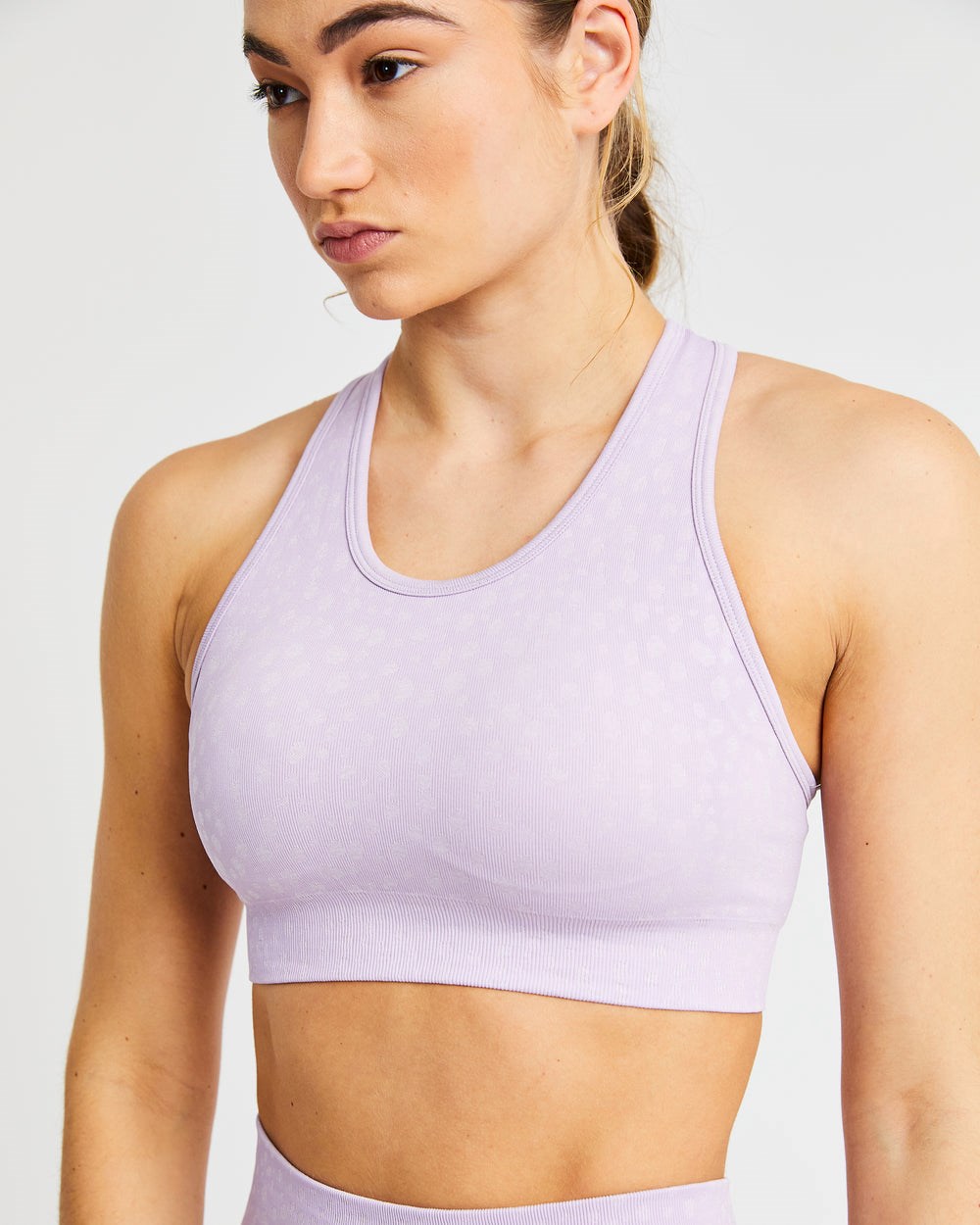 AYBL Evolve Speckle Seamless Sports Bra Lilac | 76WMGPTXB