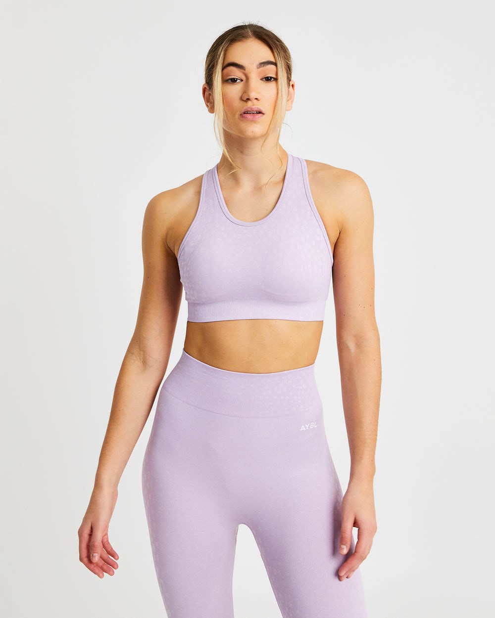 AYBL Evolve Speckle Seamless Sports Bra Lilac | 76WMGPTXB