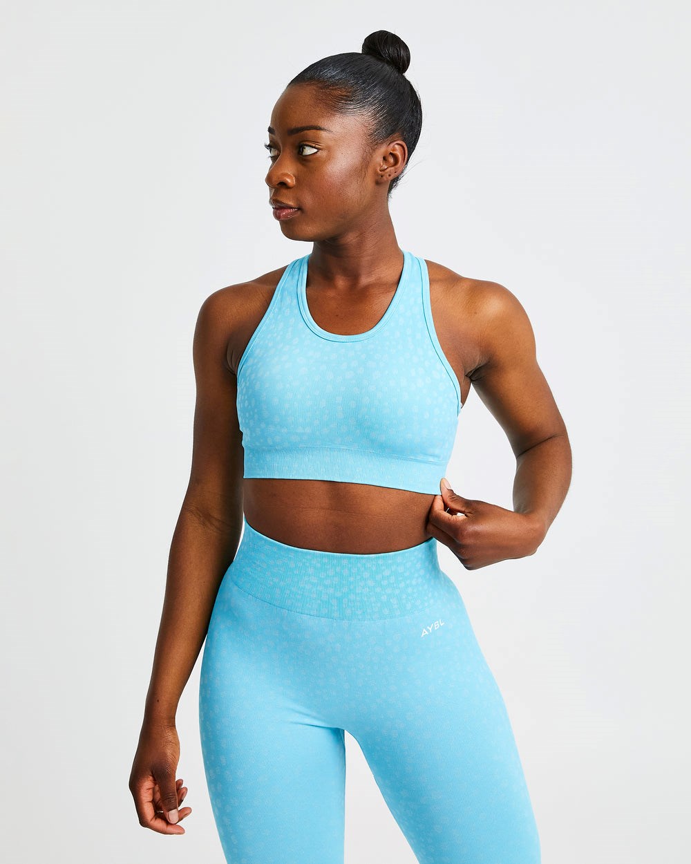 AYBL Evolve Speckle Seamless Sports Bra Svetlo Modre | 83FQRETLM