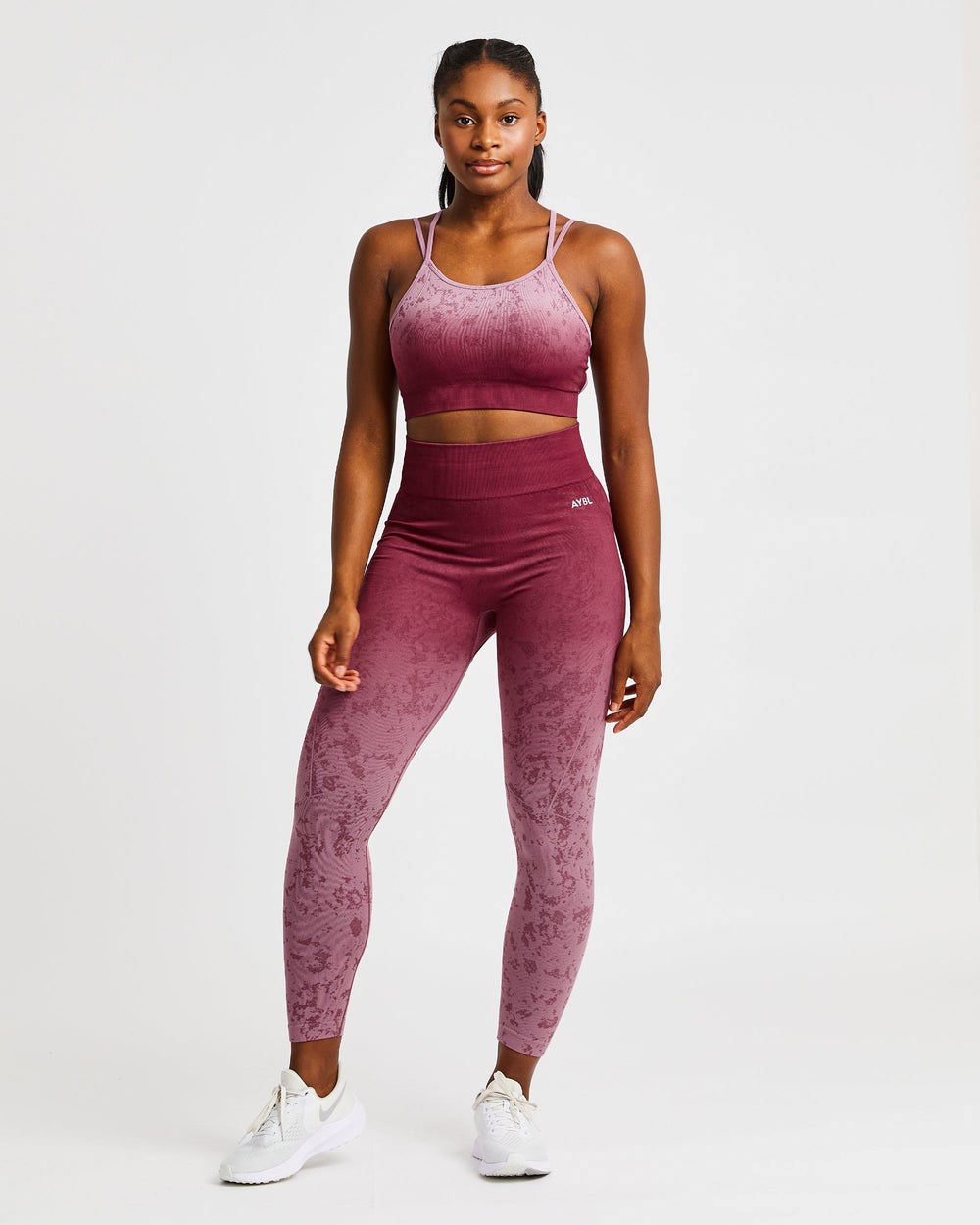 AYBL Flare Seamless Leggings Plum | 45EPCRQVD