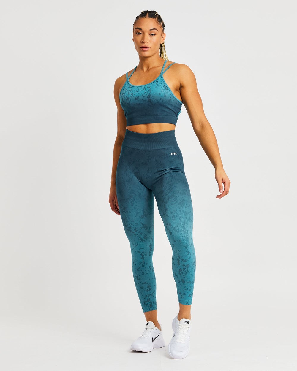 AYBL Flare Seamless Leggings Teal | 27ZGXKTCY