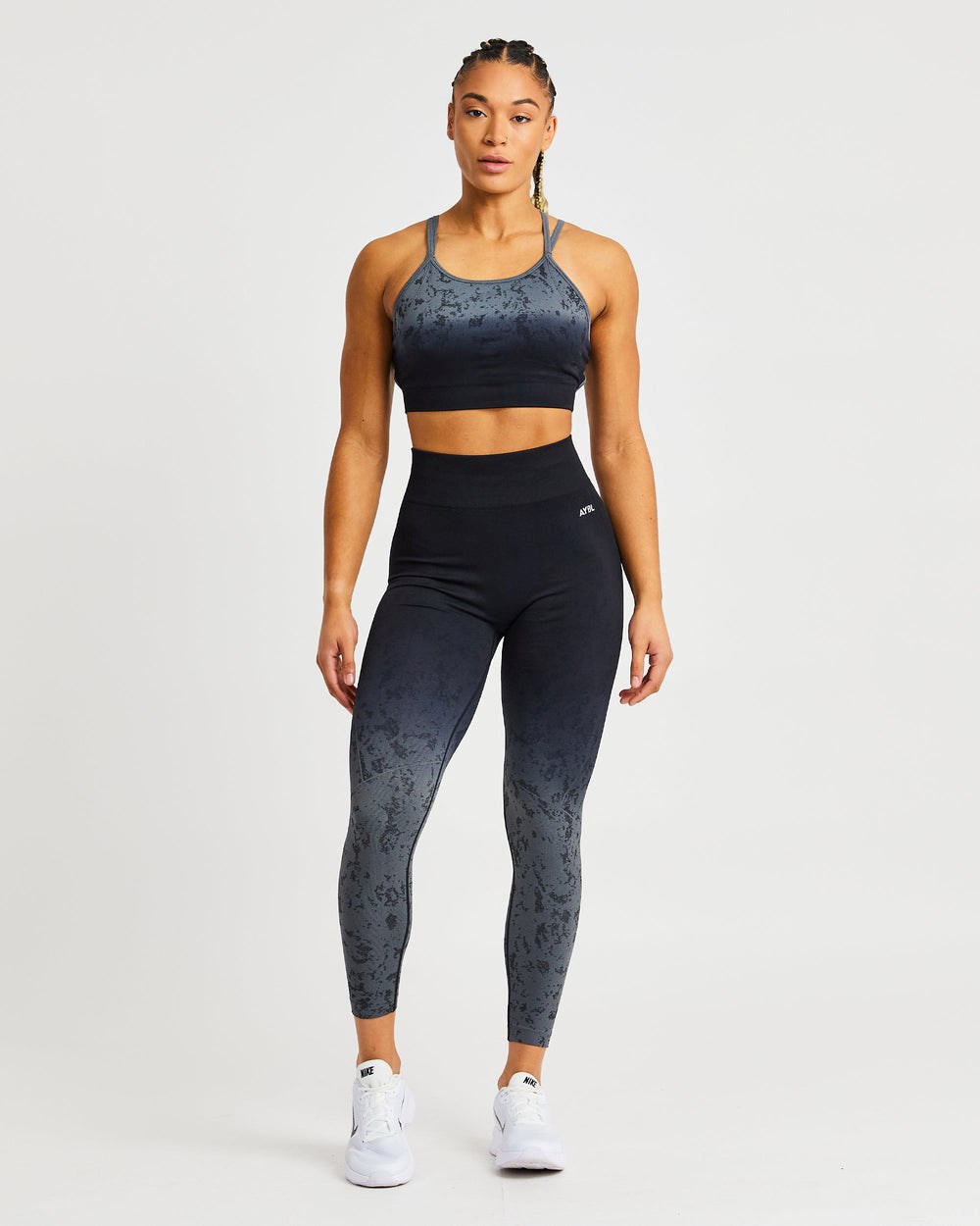 AYBL Flare Seamless Sports Bra Čierne | 03NCTDKYJ