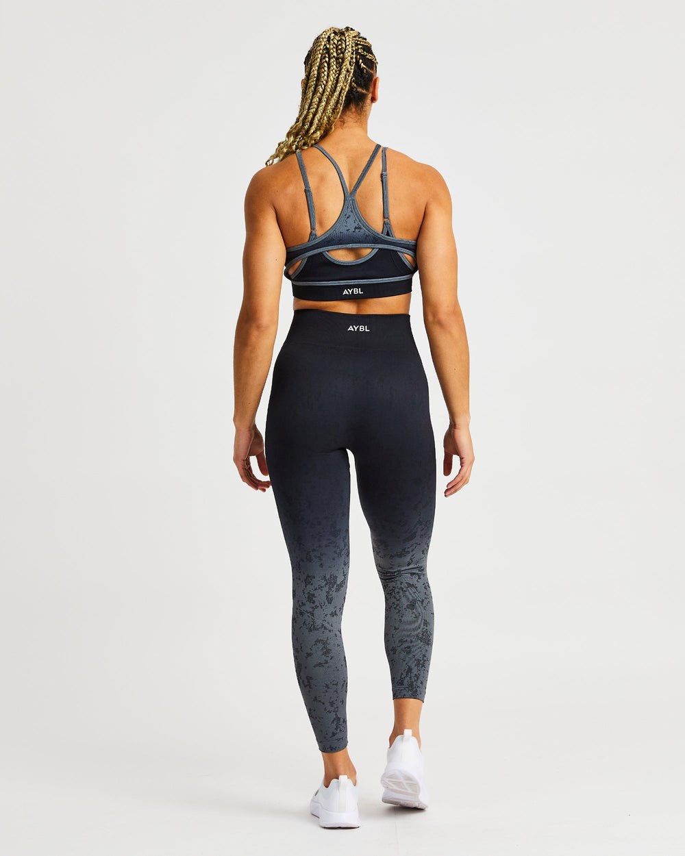 AYBL Flare Seamless Sports Bra Čierne | 03NCTDKYJ