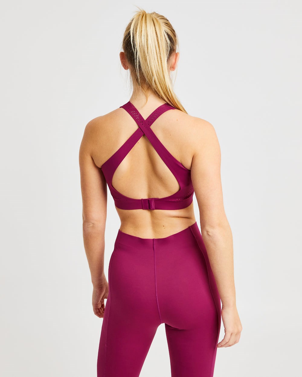 AYBL Fusion Sports Bra Berry Wine | 87HZAGXDC