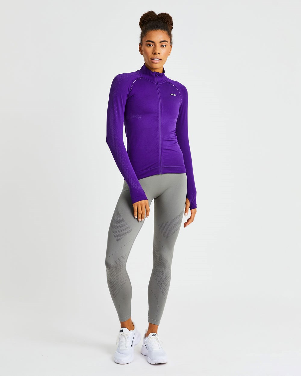 AYBL Ignite Seamless Zip Jacket Nachový | 34SUAQWCV