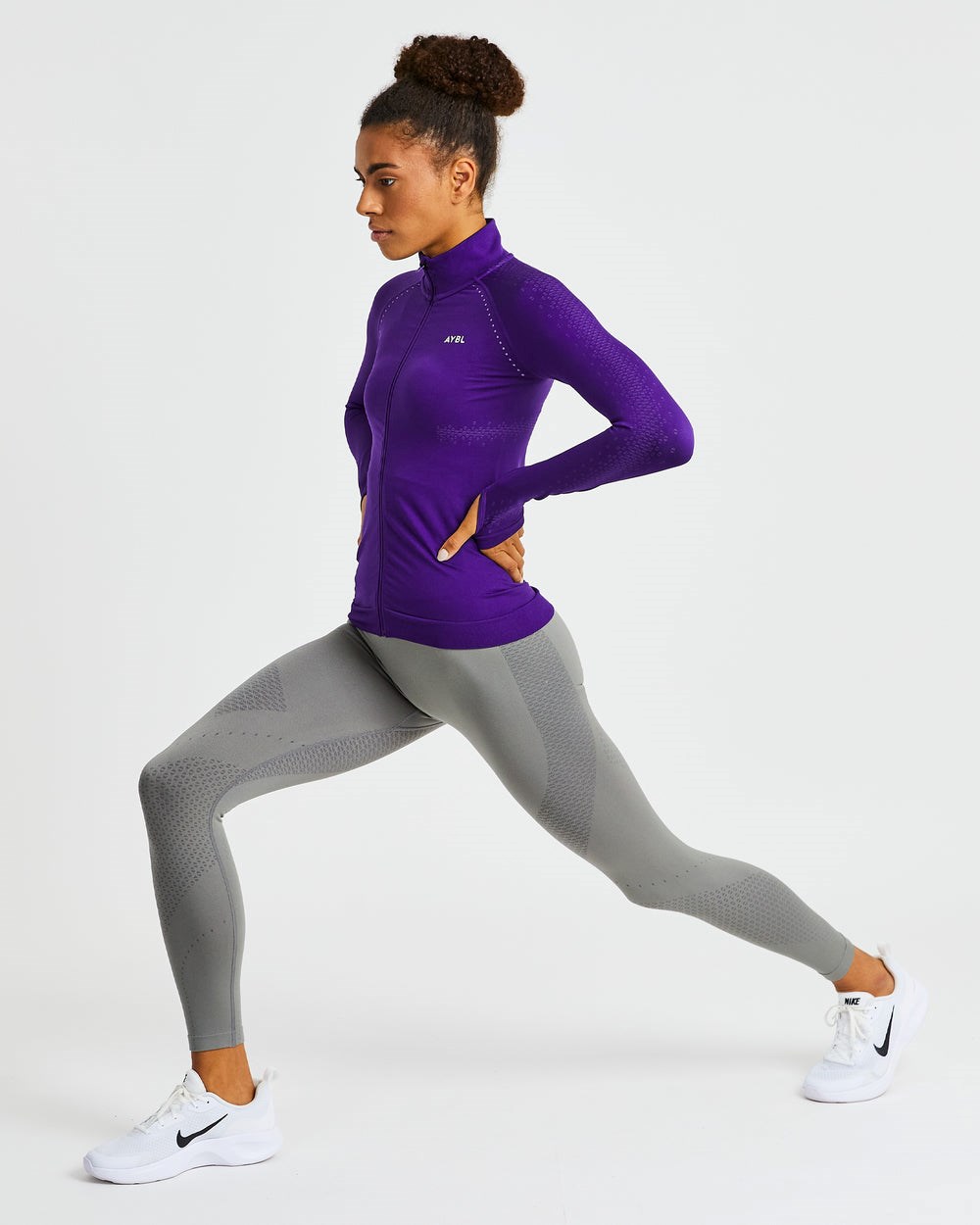 AYBL Ignite Seamless Zip Jacket Nachový | 34SUAQWCV