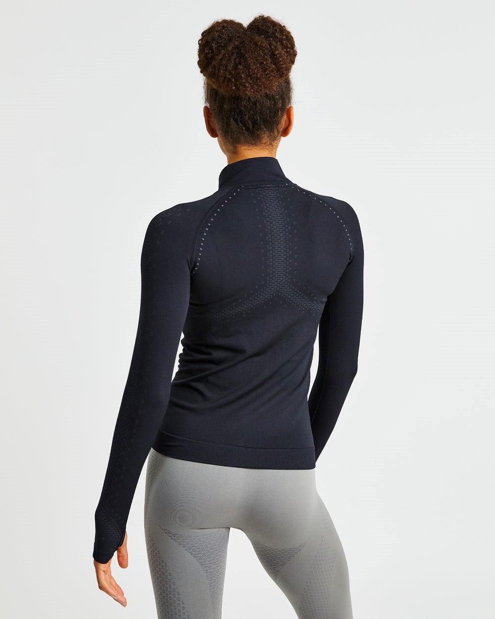 AYBL Ignite Seamless Zip Jacket Čierne | 86WTBXYMA