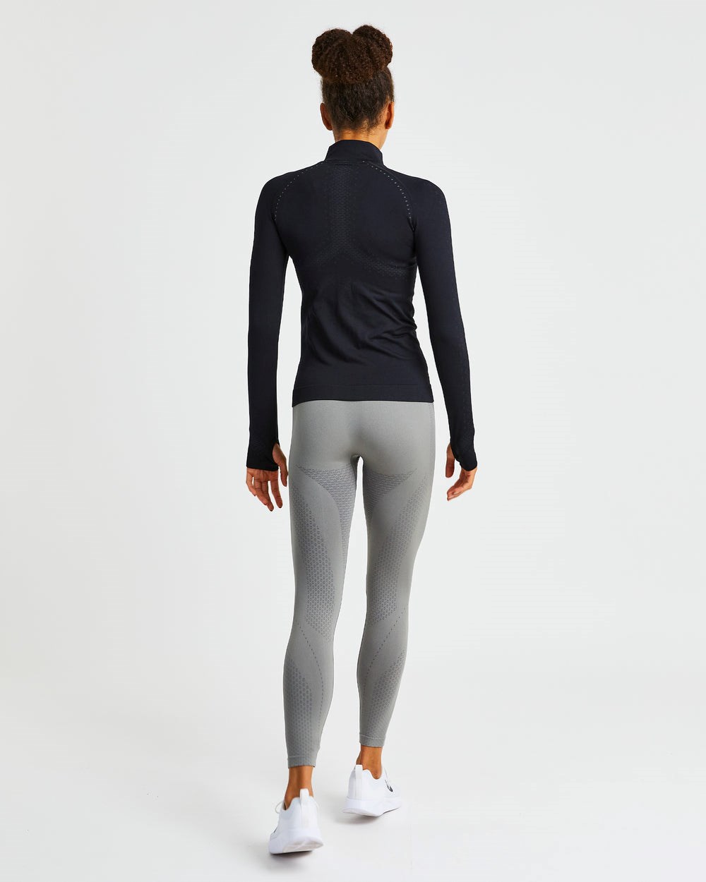 AYBL Ignite Seamless Zip Jacket Čierne | 86WTBXYMA