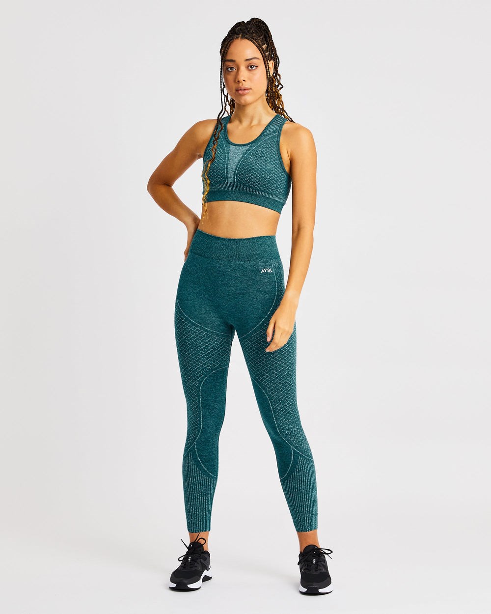 AYBL Impact Seamless Leggings Zelene | 12QRMDHWB