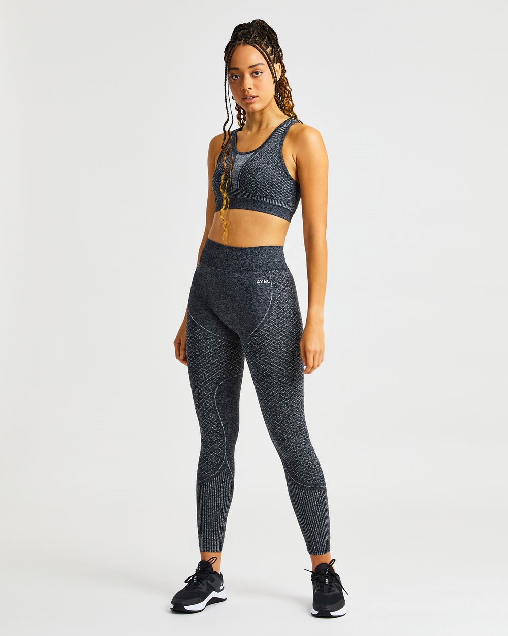 AYBL Impact Seamless Leggings Čierne | 52TASGWXU