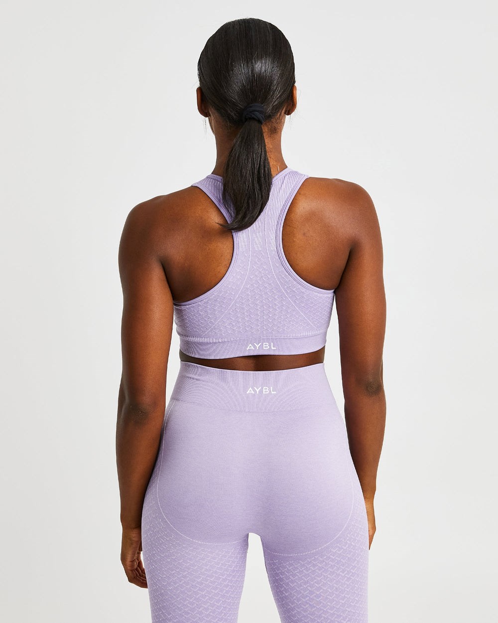 AYBL Impact Seamless Sports Bra Lilac | 41KOEITQS