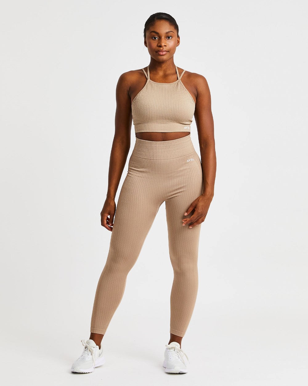 AYBL Luxe Seamless Crop Tank Top Mocha | 71RIWTLOF