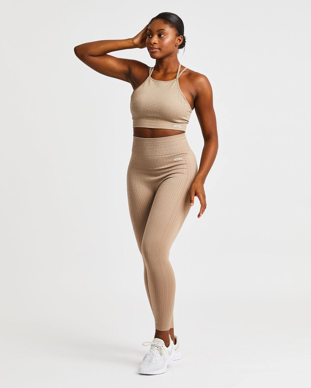 AYBL Luxe Seamless Crop Tank Top Mocha | 96EZTBCHP