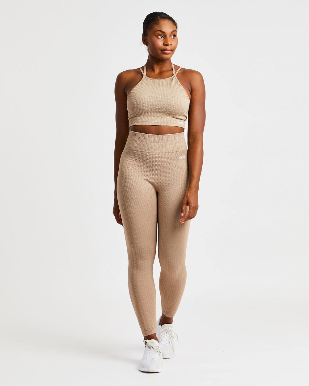 AYBL Luxe Seamless Crop Tank Top Mocha | 96EZTBCHP