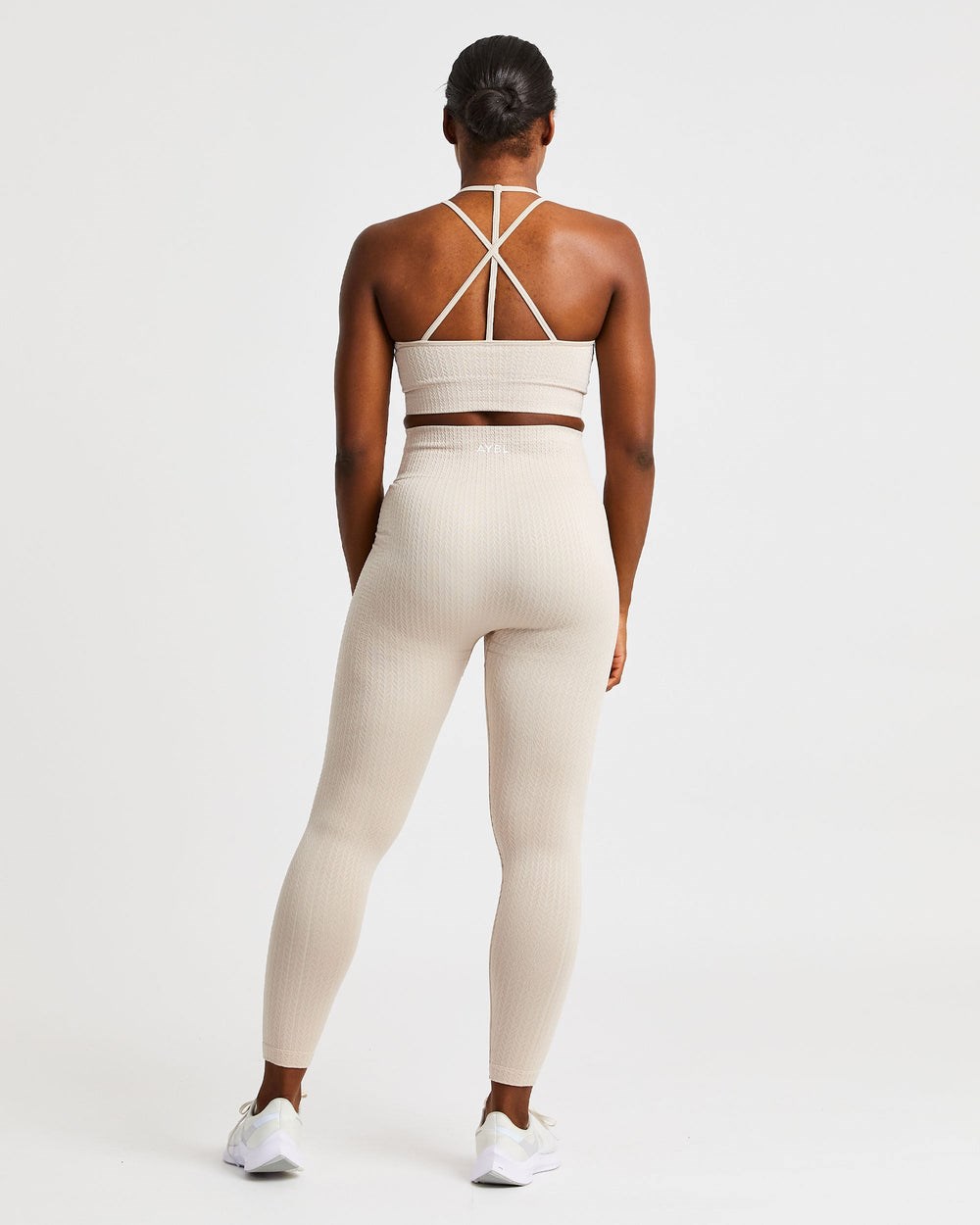 AYBL Luxe Seamless Crop Tank Top Sand | 40ICDVGJH