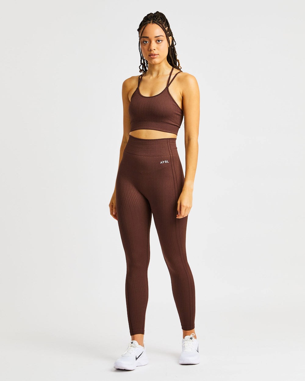 AYBL Luxe Seamless Leggings Hnede | 80JXLVIQP