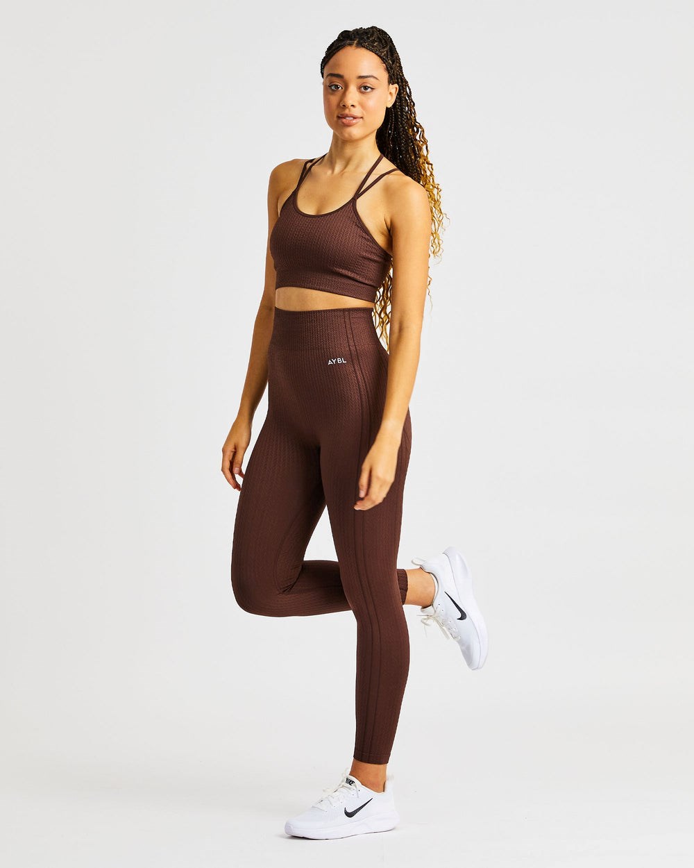 AYBL Luxe Seamless Leggings Hnede | 80JXLVIQP