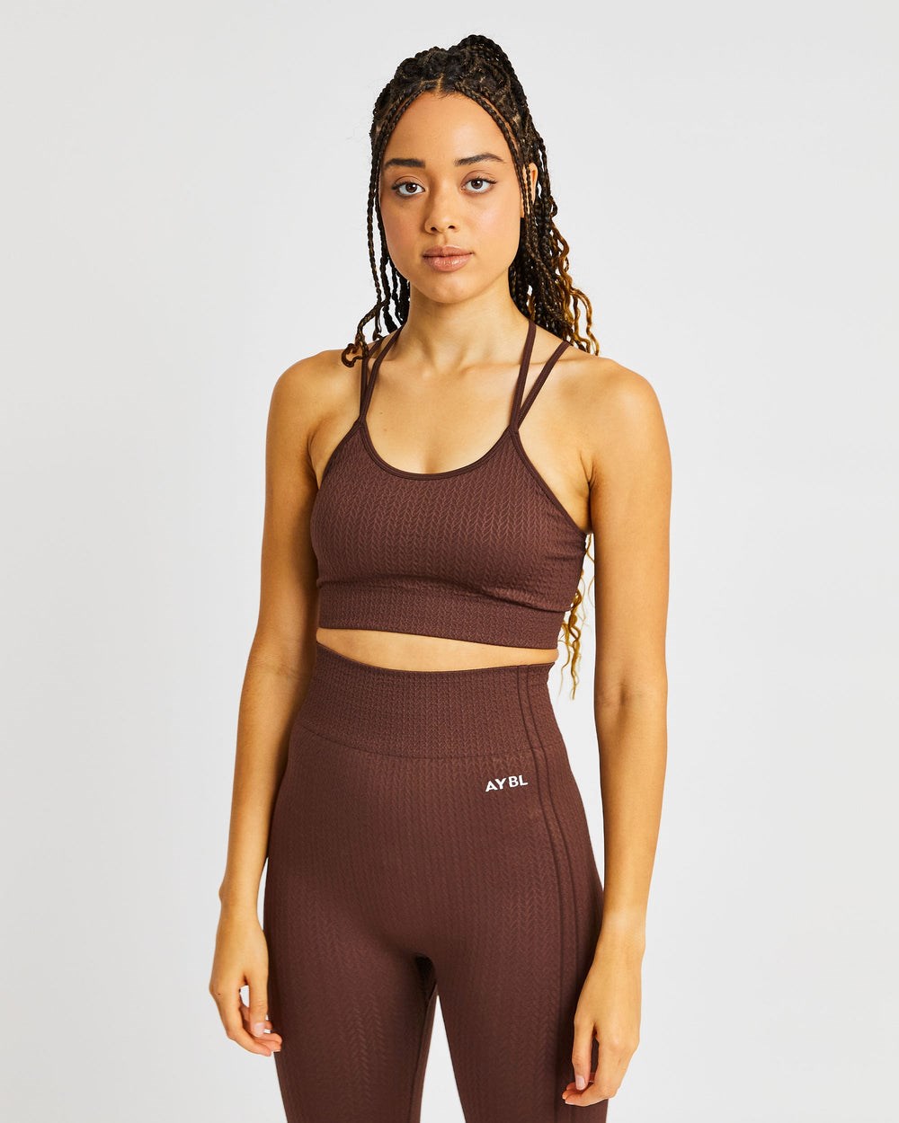 AYBL Luxe Seamless Sports Bra Hnede | 82BFHKPAE