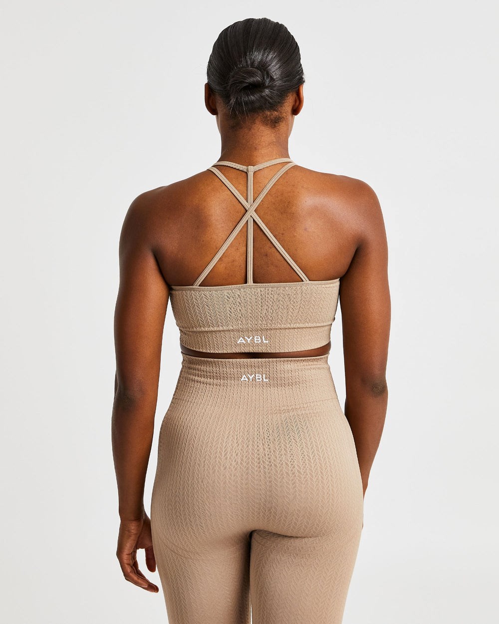 AYBL Luxe Seamless Sports Bra Mocha | 95BGZSEFO