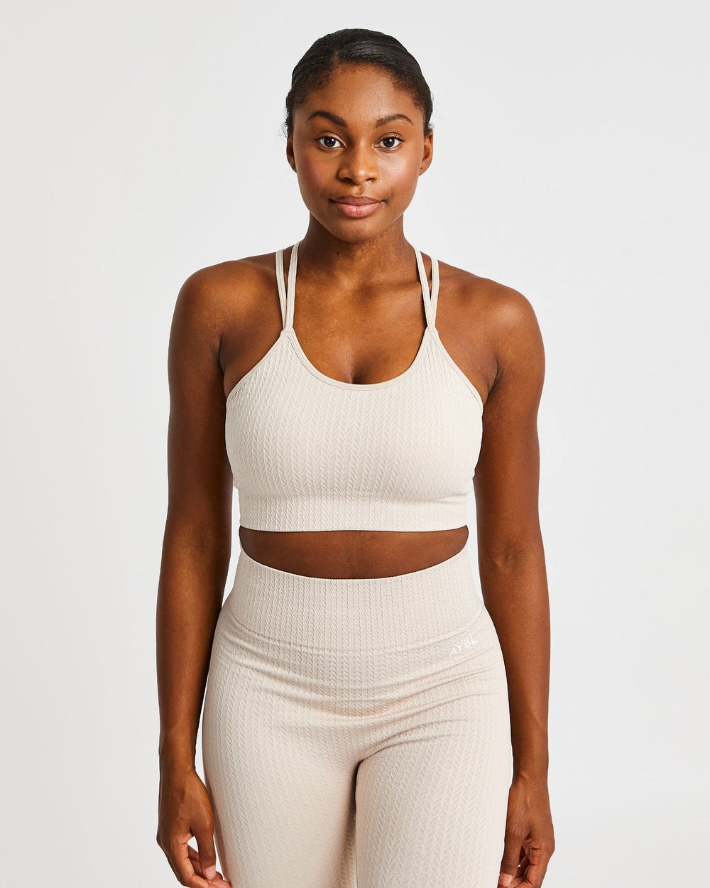 AYBL Luxe Seamless Sports Bra Sand | 12FORTQZC