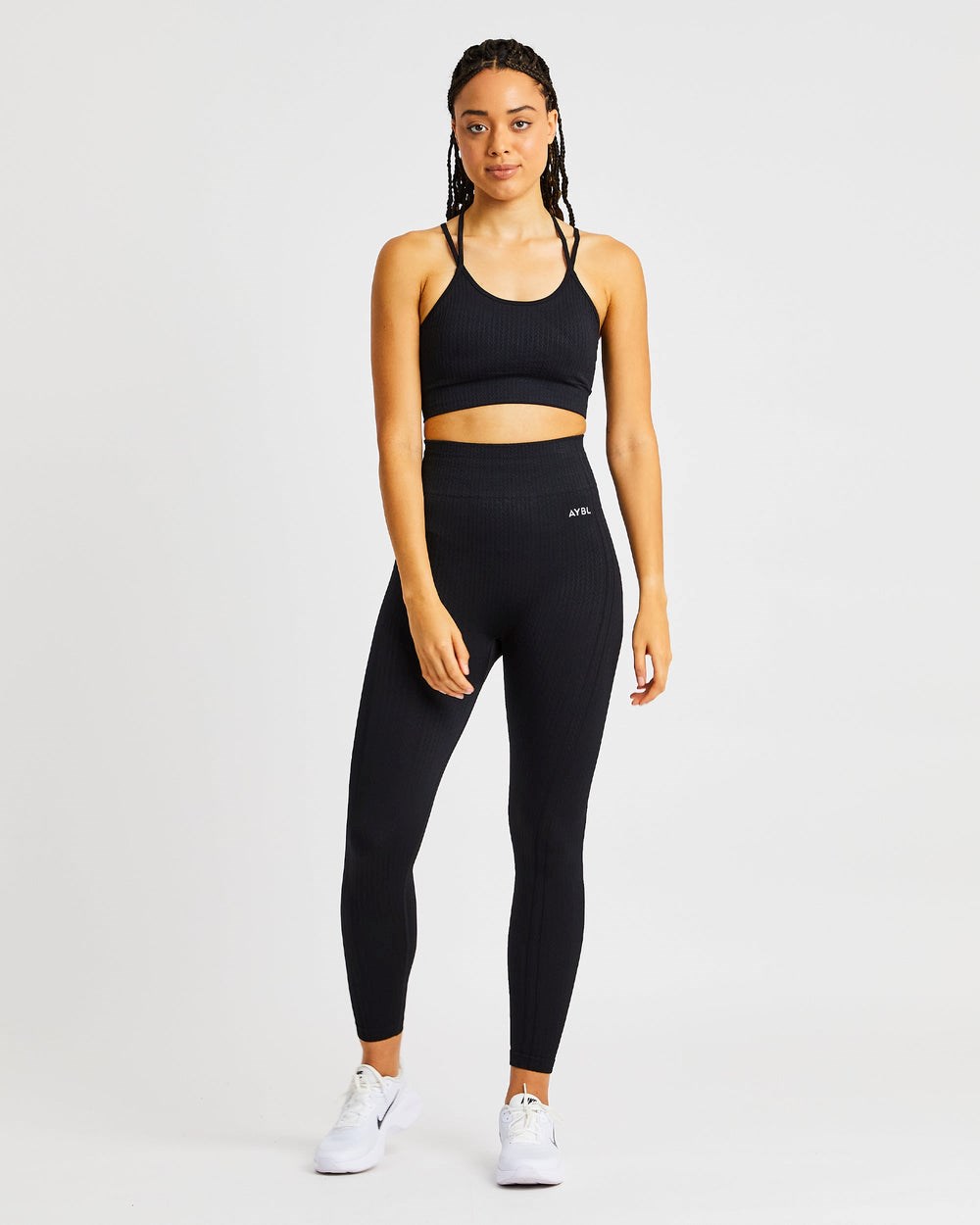 AYBL Luxe Seamless Sports Bra Čierne | 31MZGJAVE