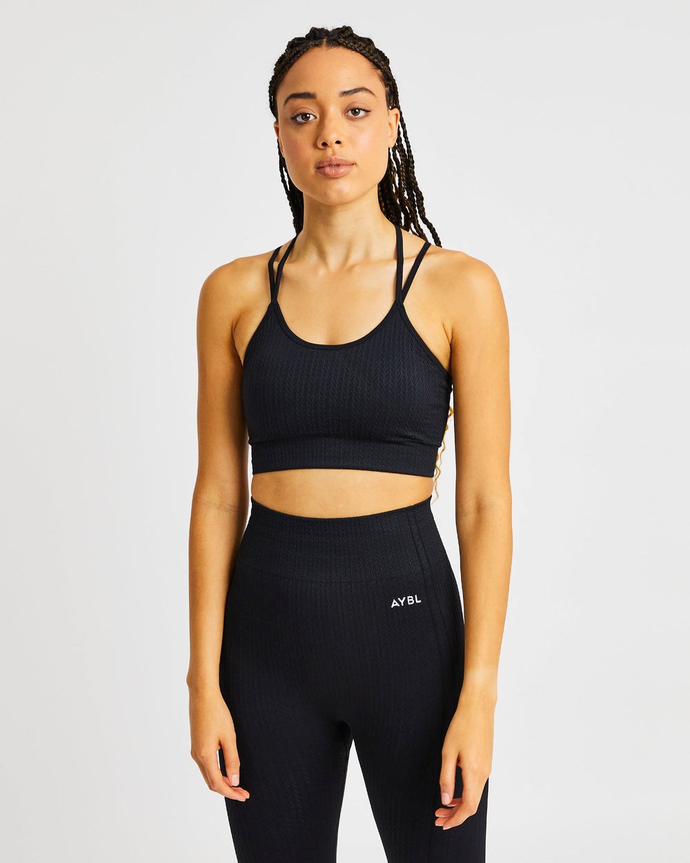 AYBL Luxe Seamless Sports Bra Čierne | 31MZGJAVE