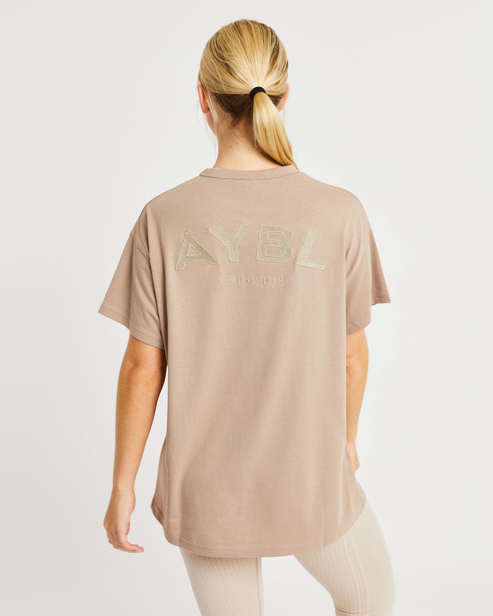 AYBL Luxe T Shirt Mocha | 65TIQDZXP