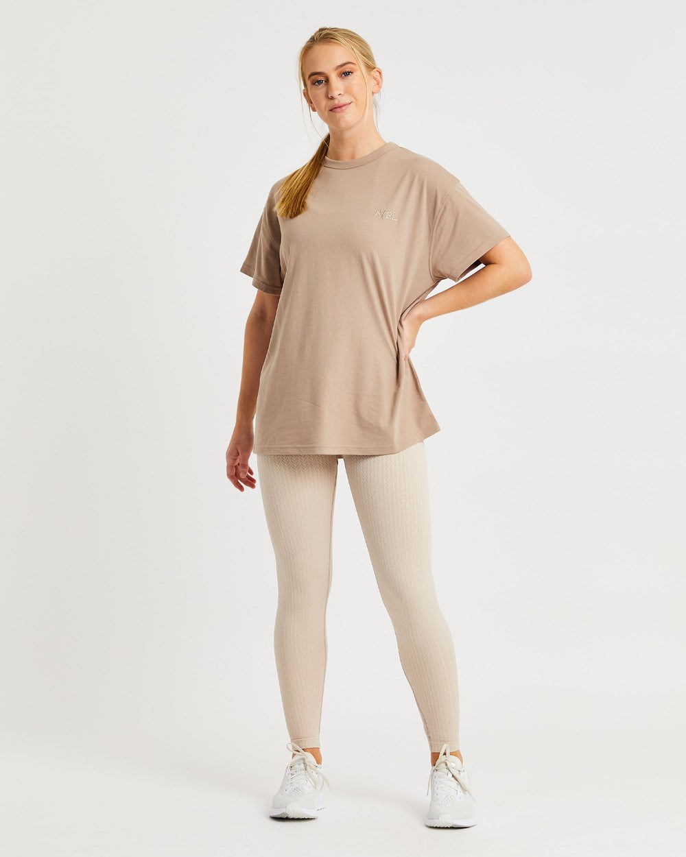 AYBL Luxe T Shirt Mocha | 65TIQDZXP