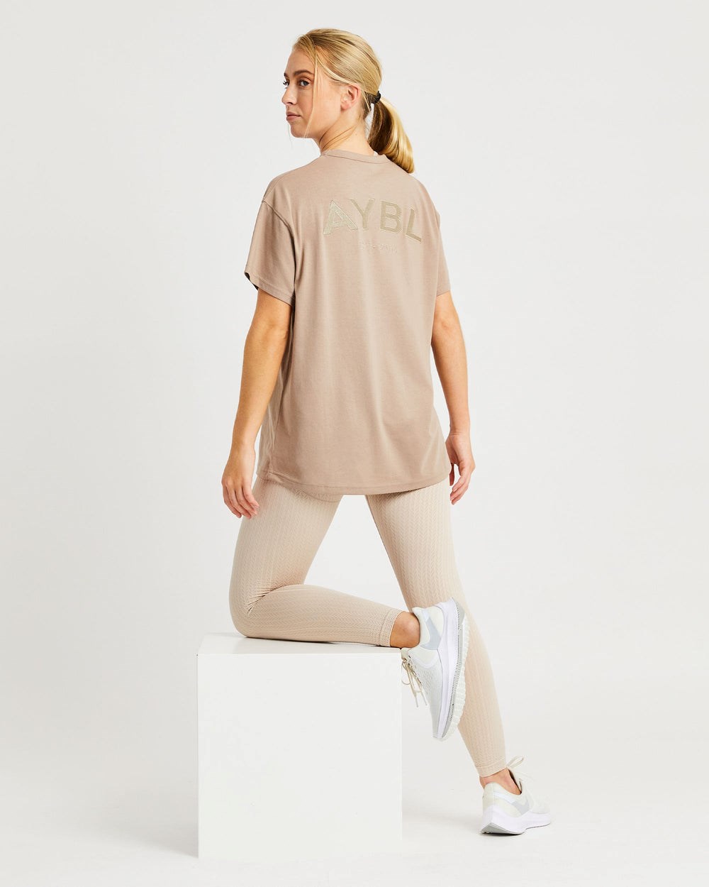 AYBL Luxe T Shirt Mocha | 65TIQDZXP