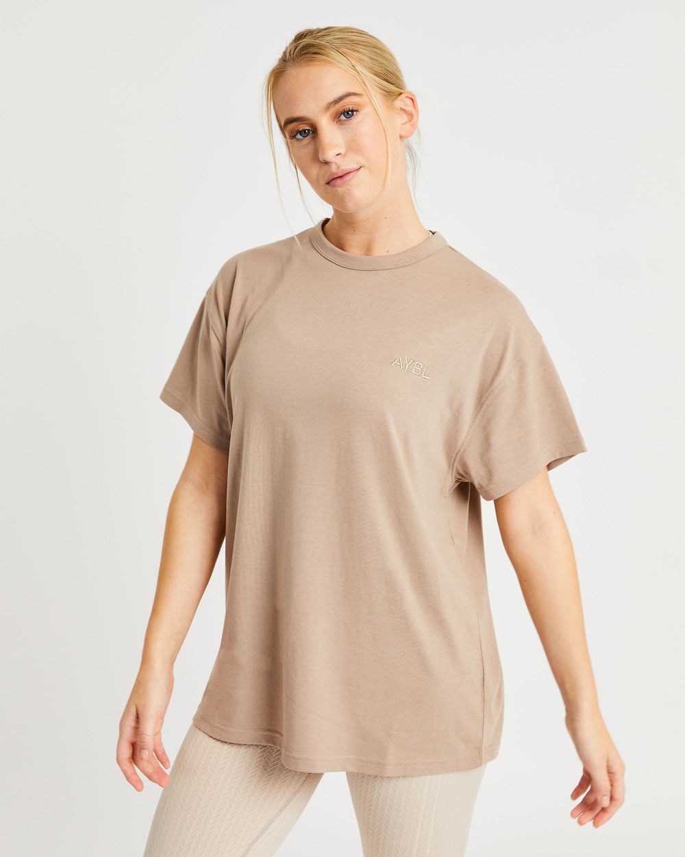 AYBL Luxe T Shirt Mocha | 65TIQDZXP