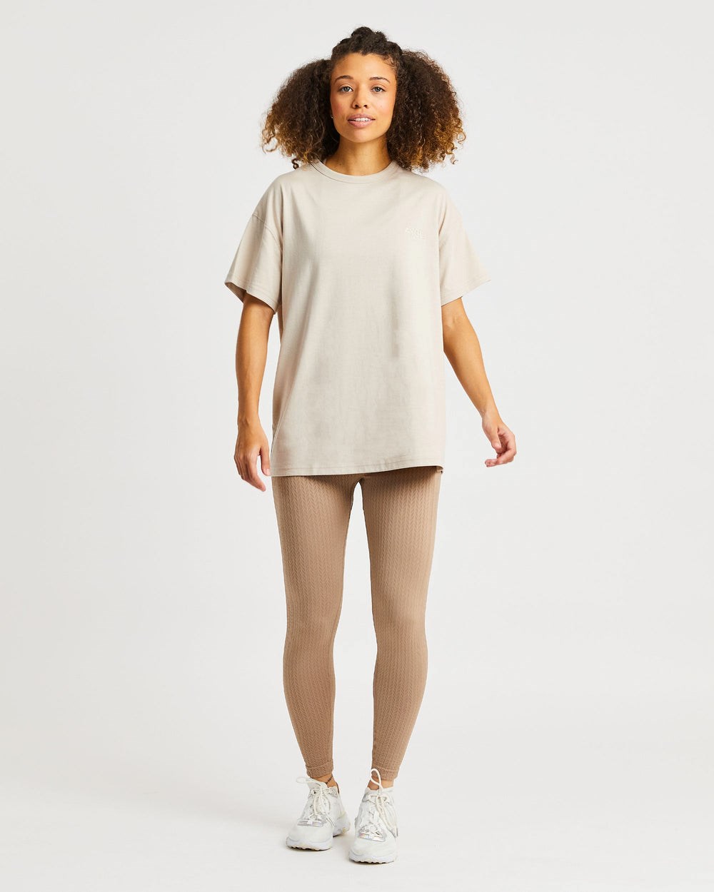 AYBL Luxe T Shirt Sand | 10JPYMAIG