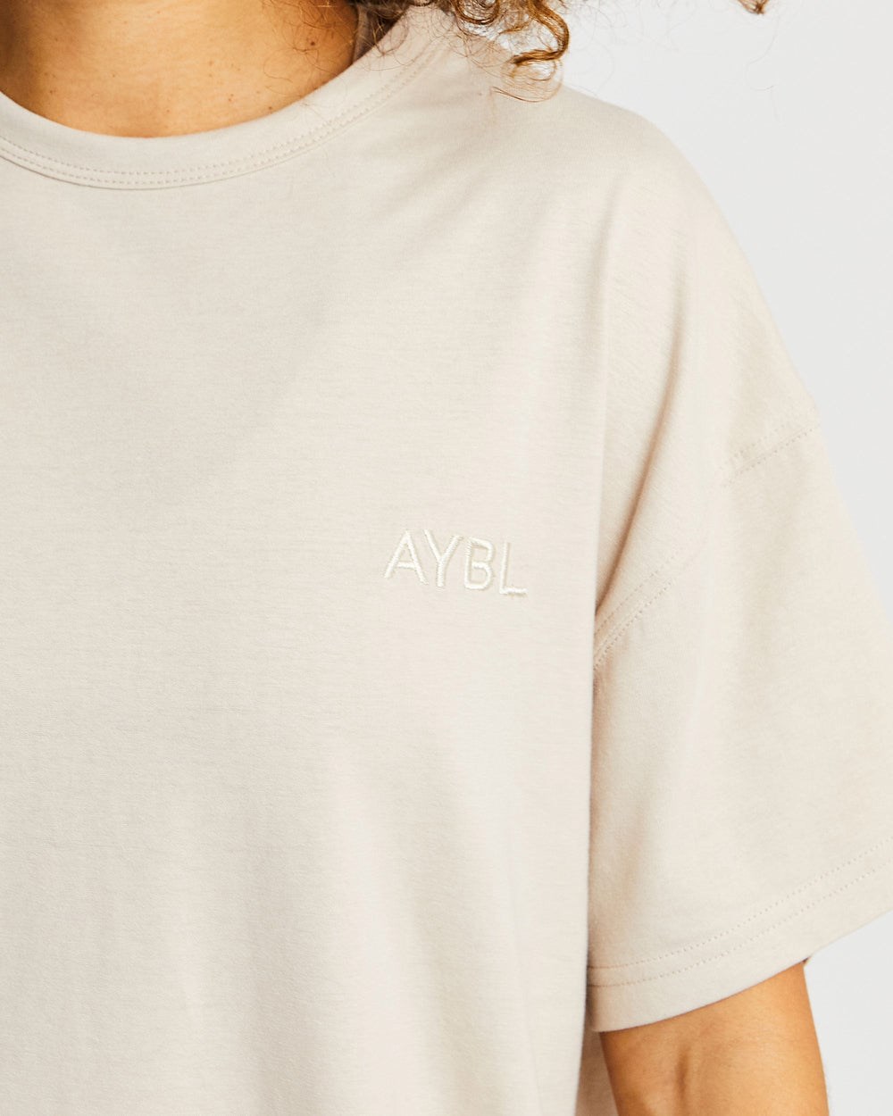 AYBL Luxe T Shirt Sand | 10JPYMAIG