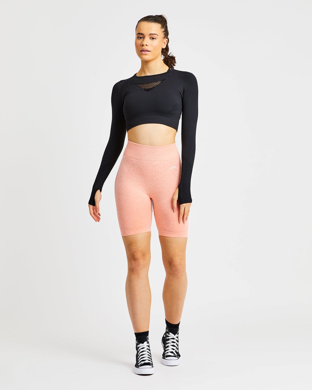 AYBL Motion Seamless Cycling Shorts Peach Marl | 87JBVAXWZ