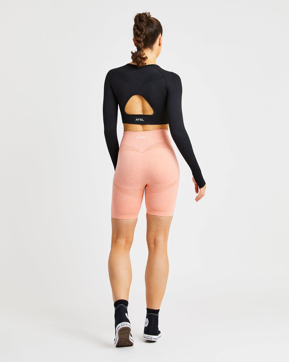 AYBL Motion Seamless Cycling Shorts Peach Marl | 87JBVAXWZ