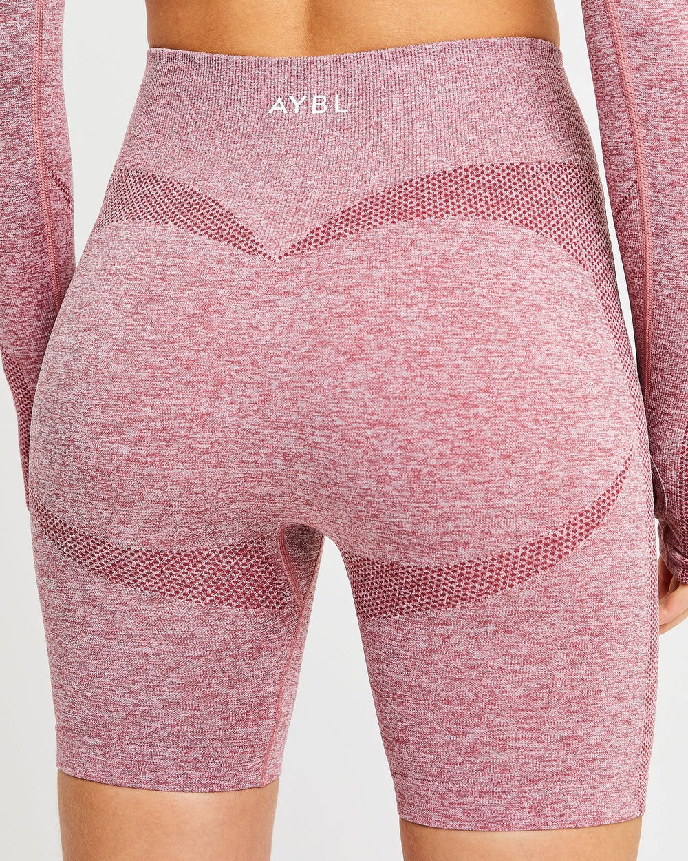 AYBL Motion Seamless Cycling Shorts Červené | 46QSPZJNR