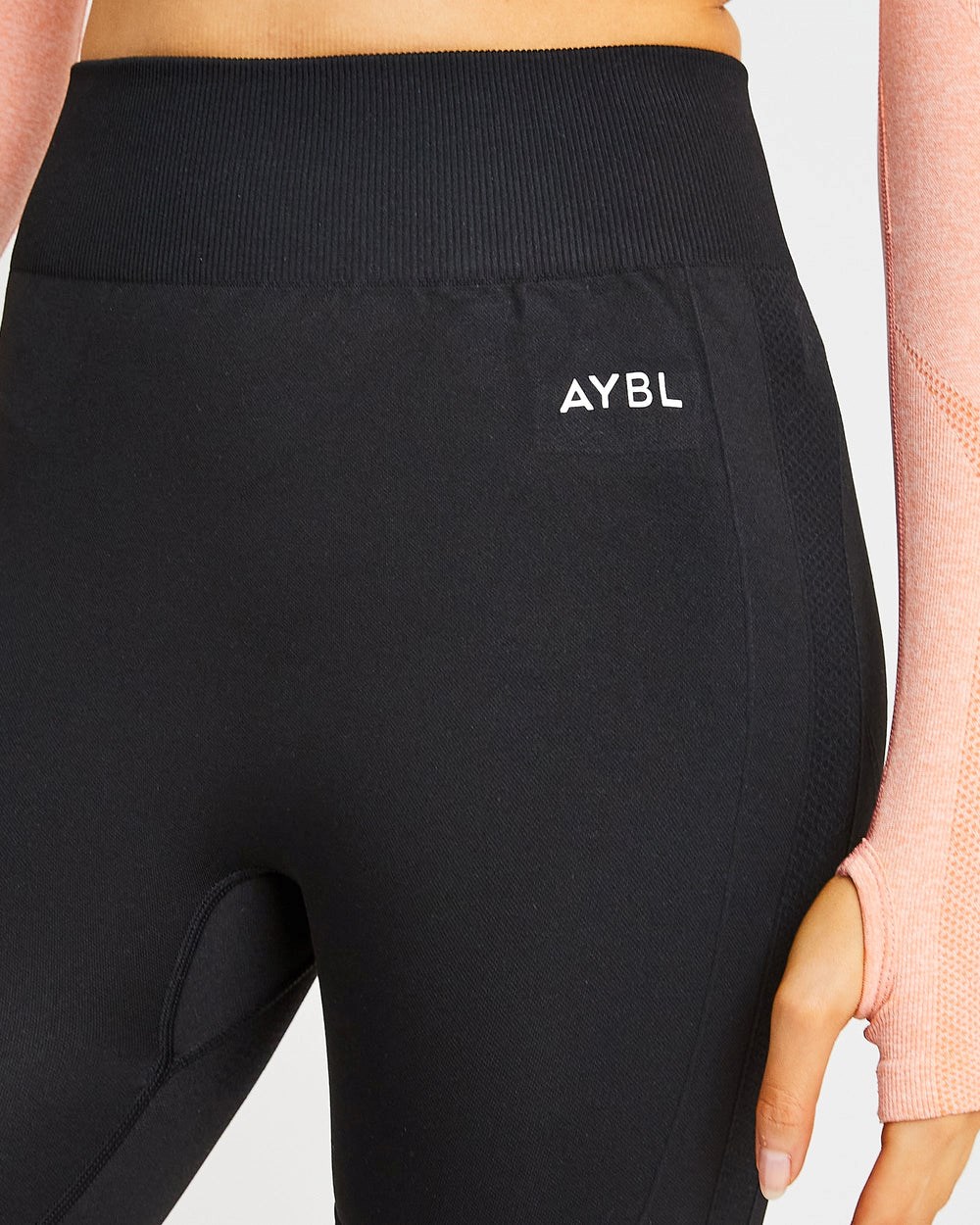 AYBL Motion Seamless Cycling Shorts Čierne | 98OHRJMZI