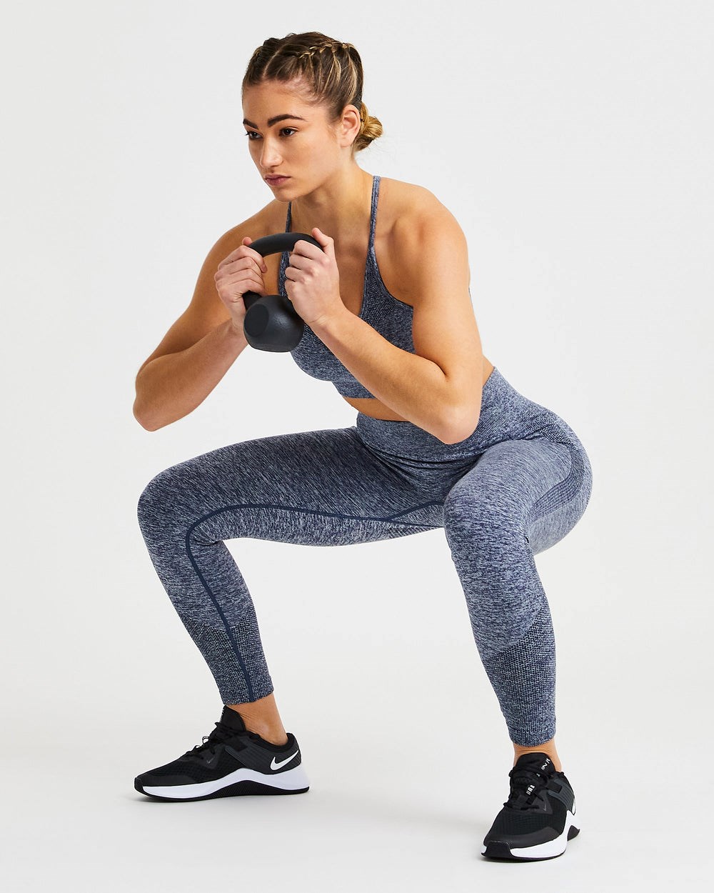 AYBL Motion Seamless Leggings Námornícka Modrá | 83DAFRKHZ