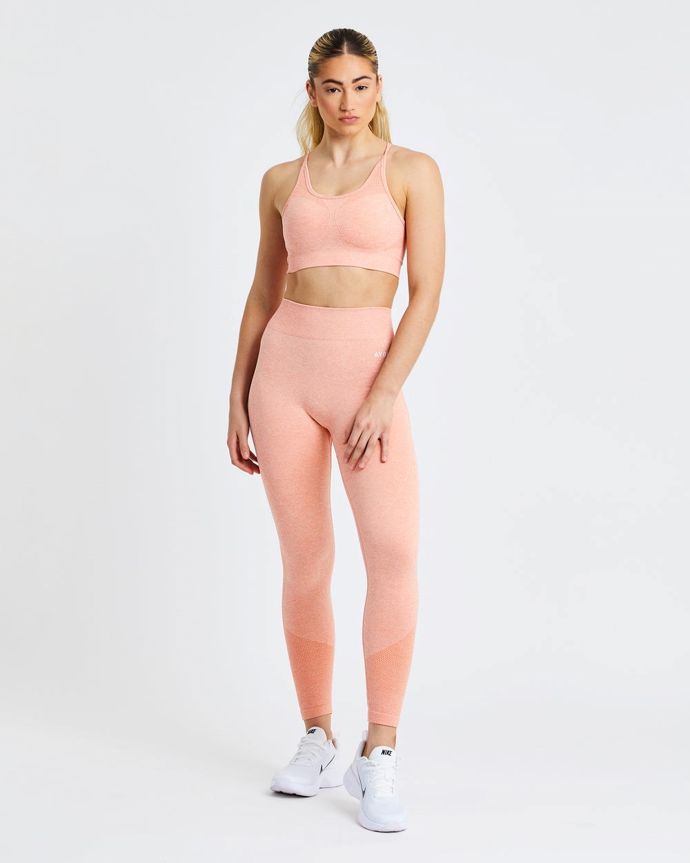 AYBL Motion Seamless Leggings Peach Marl | 15BOEFHVU