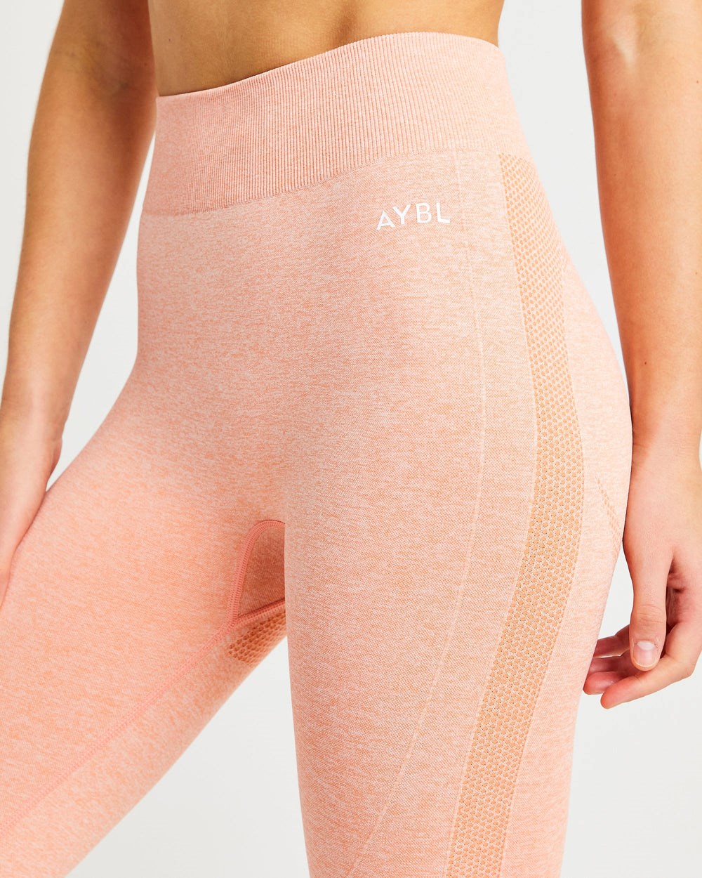 AYBL Motion Seamless Leggings Peach Marl | 15BOEFHVU