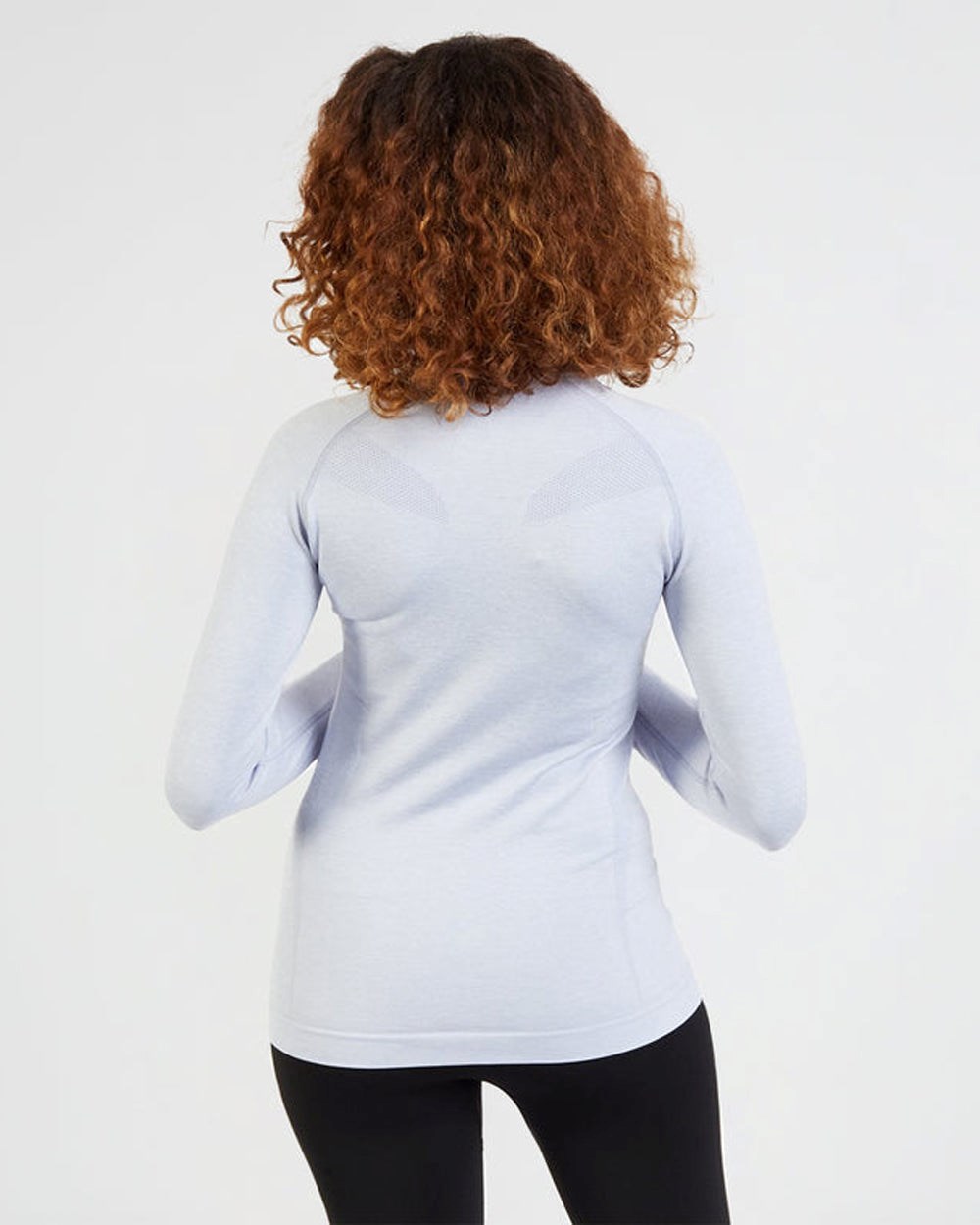 AYBL Motion Seamless Long Sleeve Top Modre | 04GUHVILM