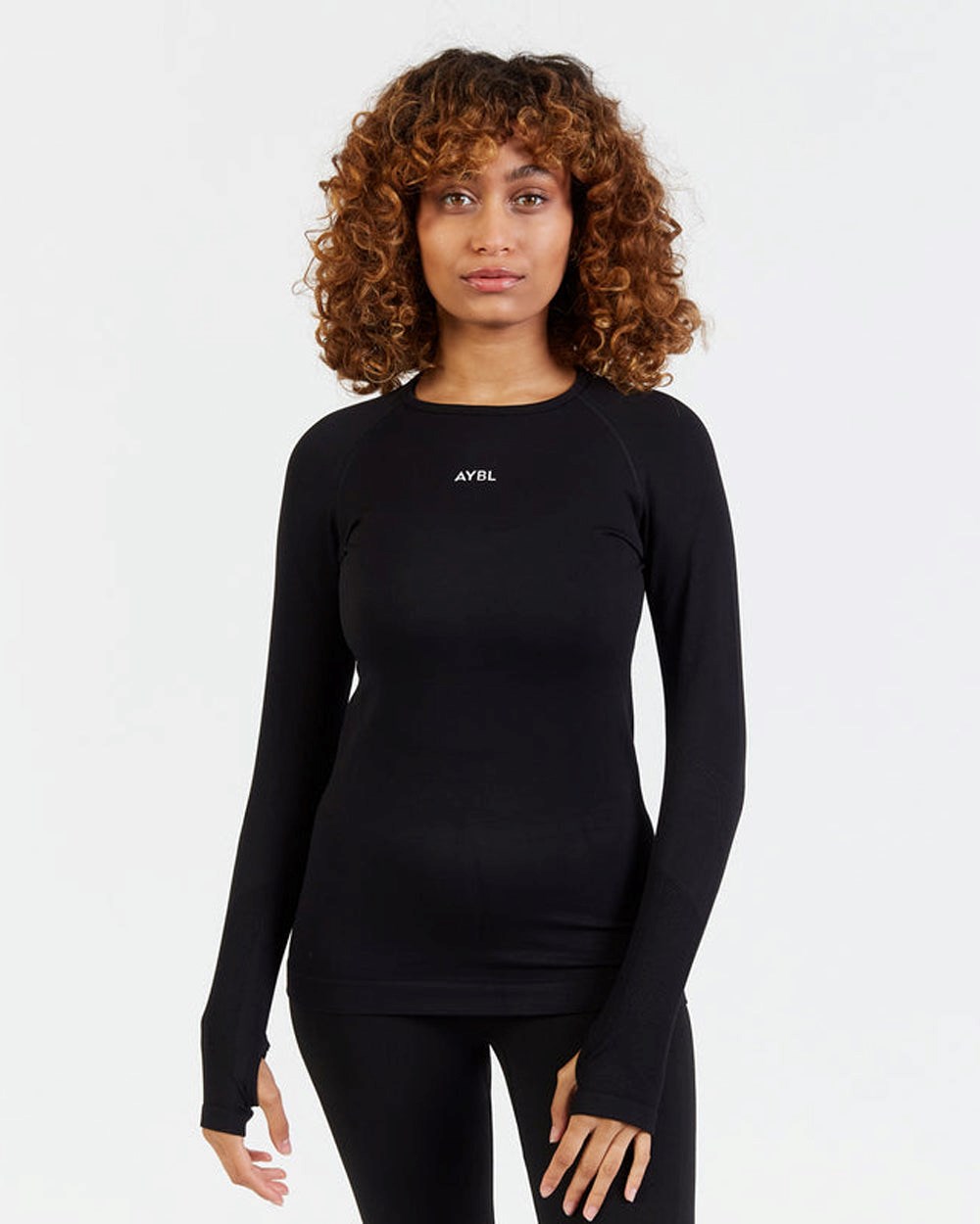 AYBL Motion Seamless Long Sleeve Top Čierne | 19SUBTOFC