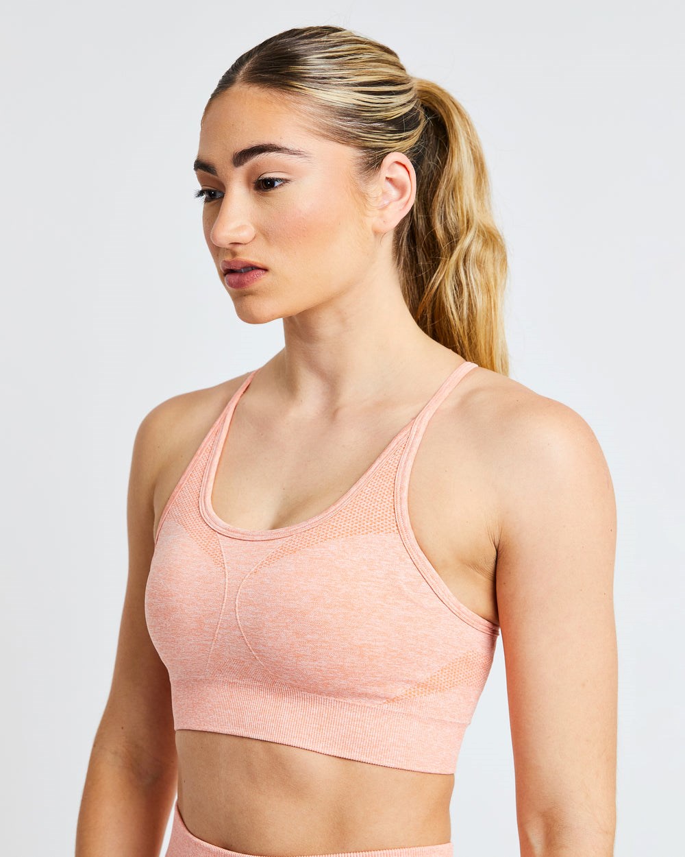 AYBL Motion Seamless Sports Bra Peach Marl | 05MDTVULN