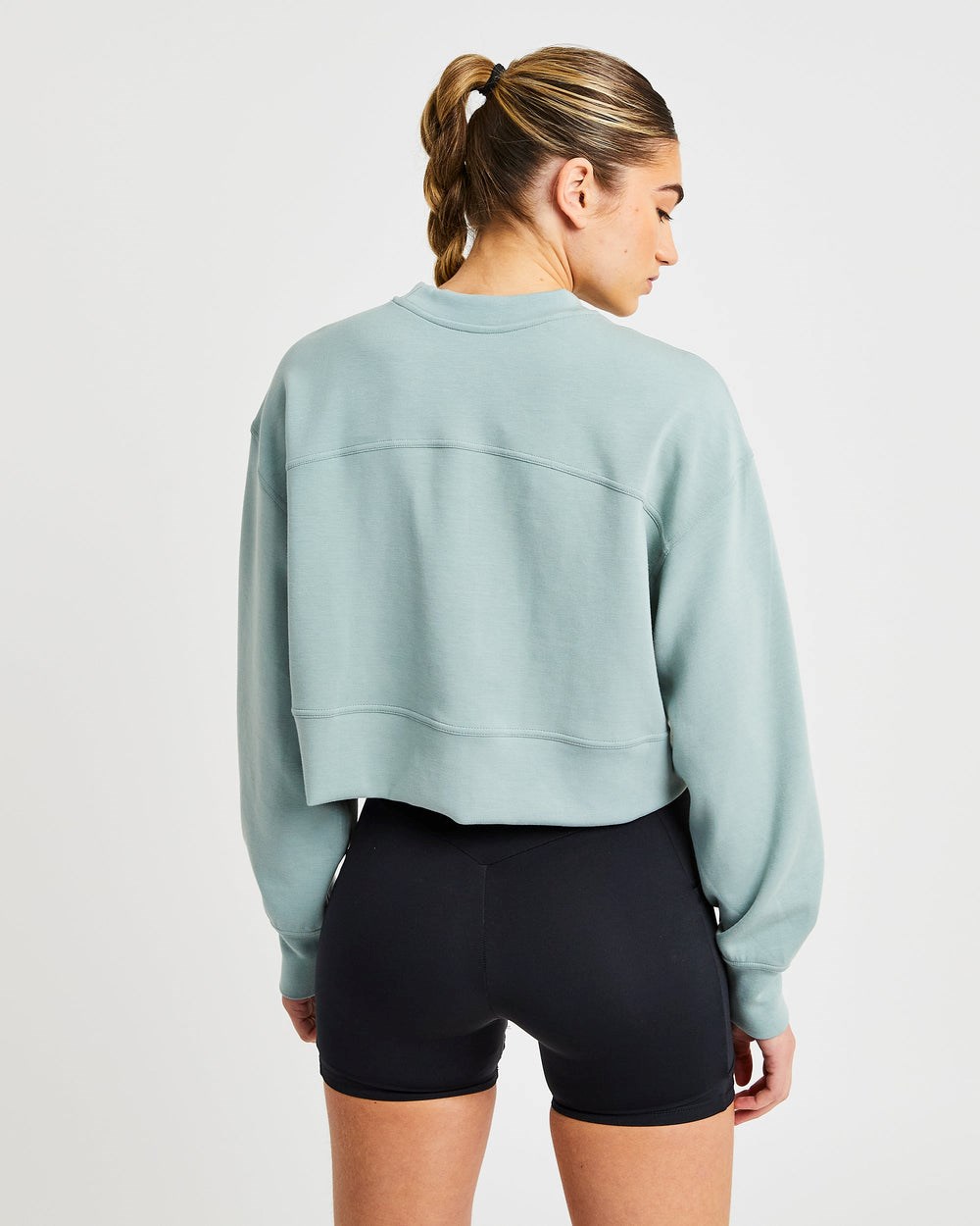 AYBL Oversized Crop Jumper Zelene | 58CUALGEZ