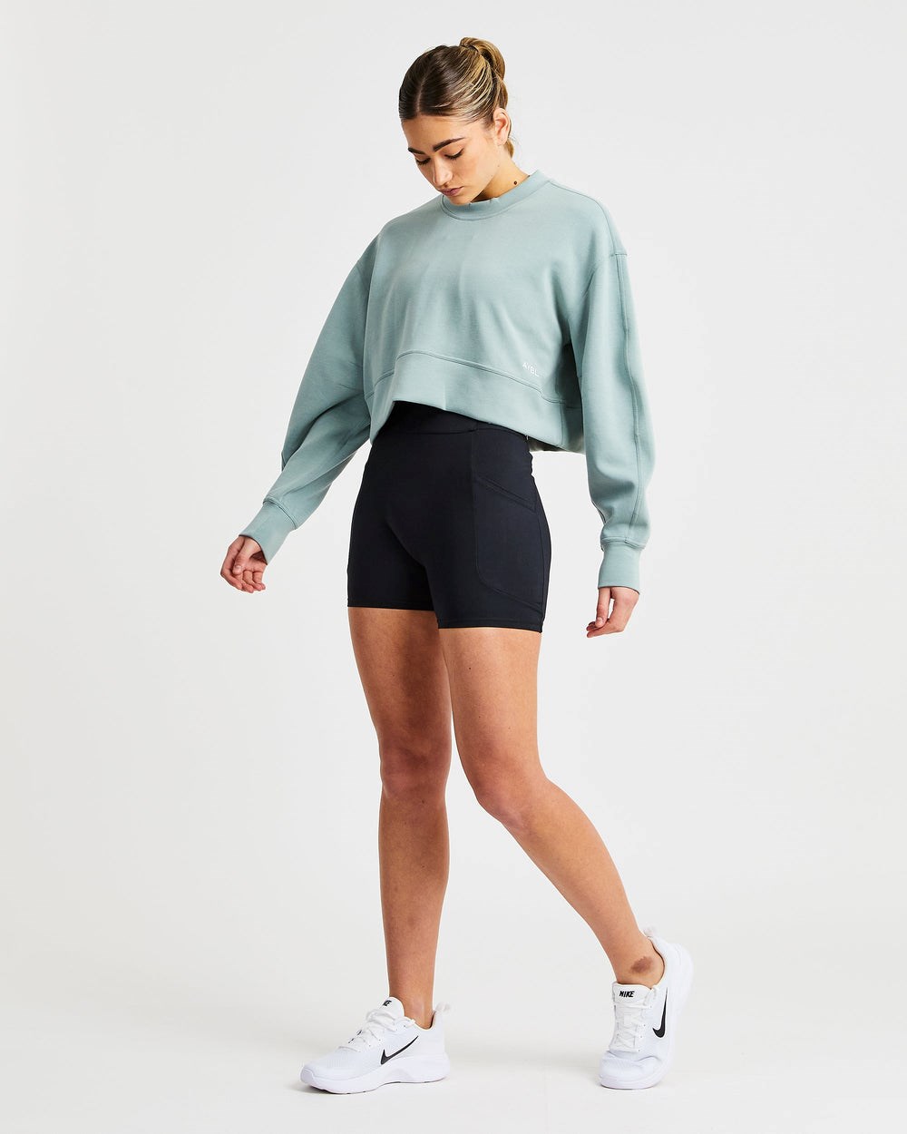 AYBL Oversized Crop Jumper Zelene | 58CUALGEZ