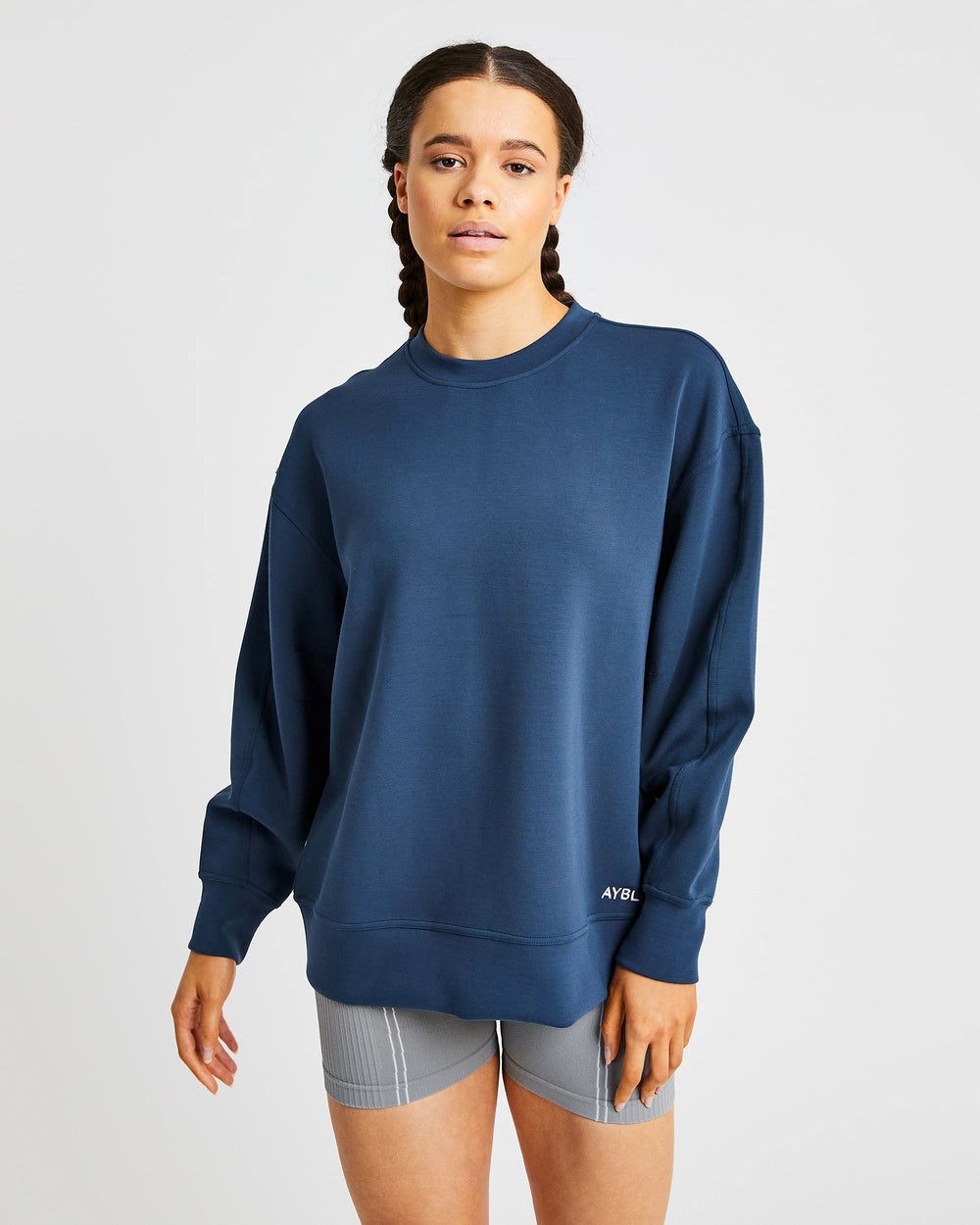 AYBL Oversized Jumper Námornícka Modrá | 52SCUVJEY